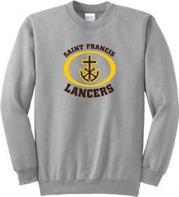 Adult Pullover Crewneck Sweatshirt, Athletic Heather